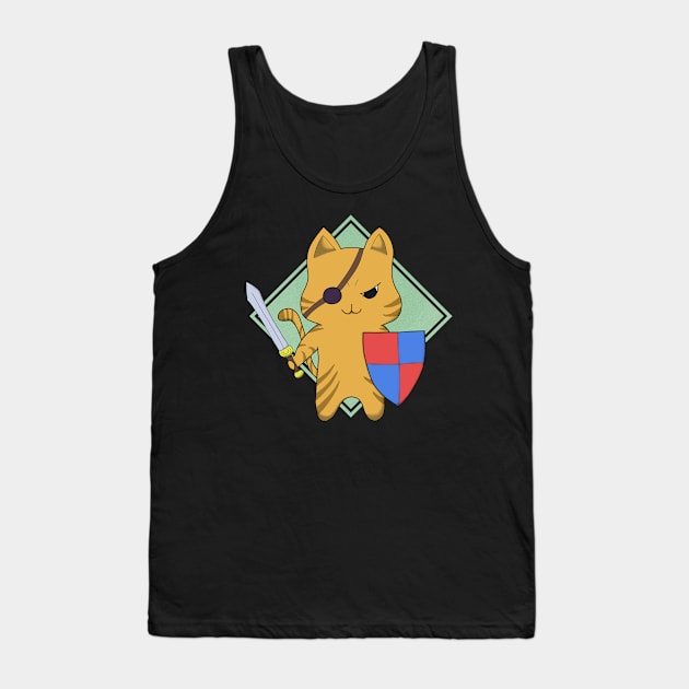 Fighter Cat Tank Top by Two Cat Club